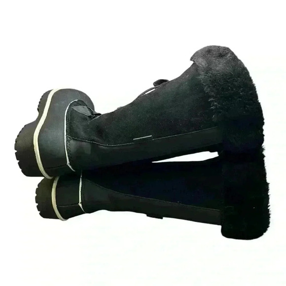 Comfortview Women's Wide Width The Eileen Waterproof Boot pre-loved Sz 7.5 black - Picture 7 of 10